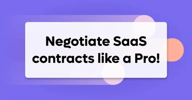 negotiate saas contracts